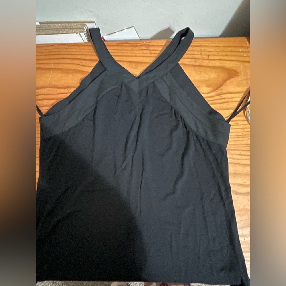 The limited size large black dress stretch top